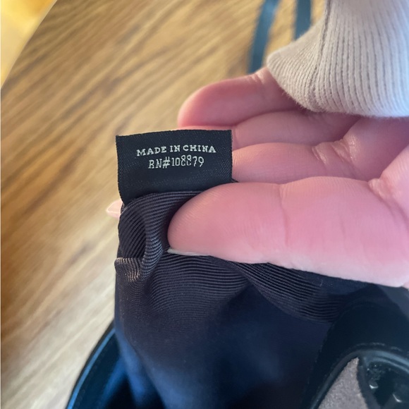 Rag and Bone Aston Mini Crossbody Stone Grey and Black Logo Suede Leather Womens - Picture 6 of 16